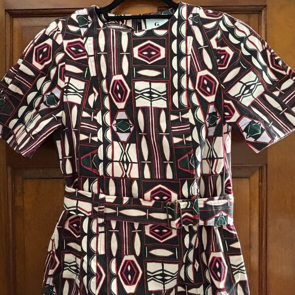 G. Brand Mini Dress with Graphic Design - Picture 2 of 4